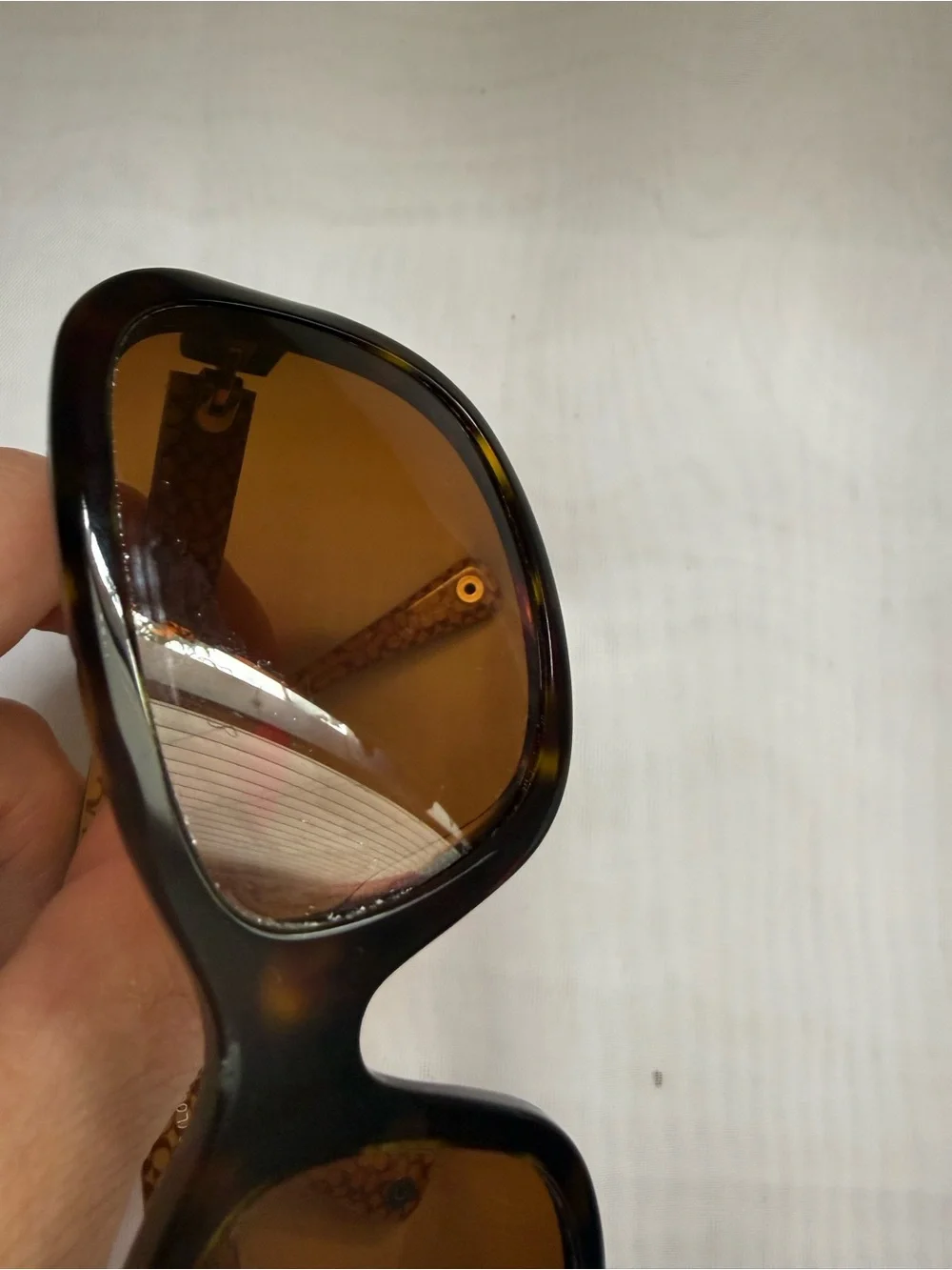 Coach HC8016 Ciara Eyeglass Frames 5033/13 Dark Tortoise 57-15 w/ Rx Lenses